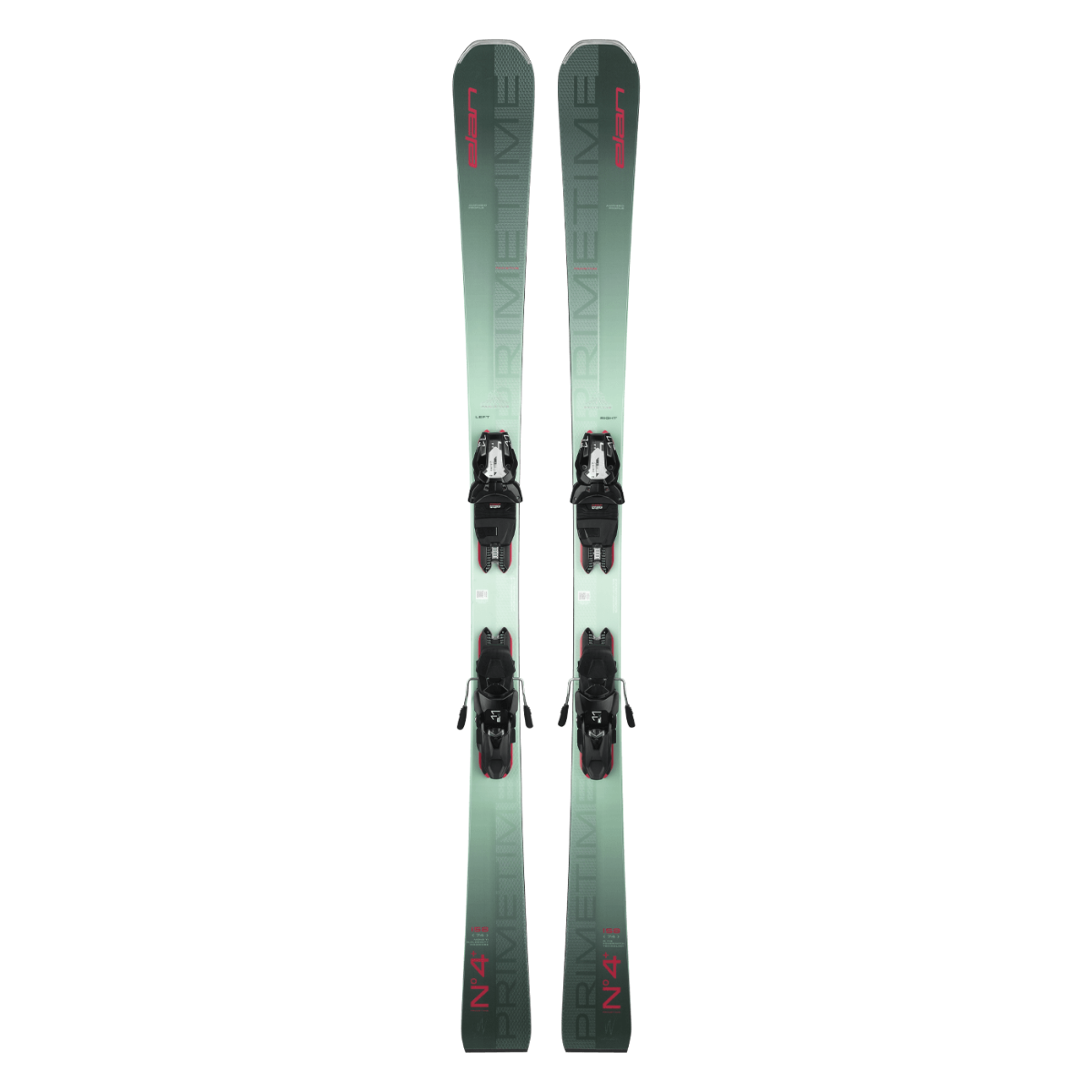 Elan PRIMETIME N°4+ W PS Ski with ELX11.0 DB331623 Binding 2025 - Perfect for Alpine Skiing and Mountain Adventures