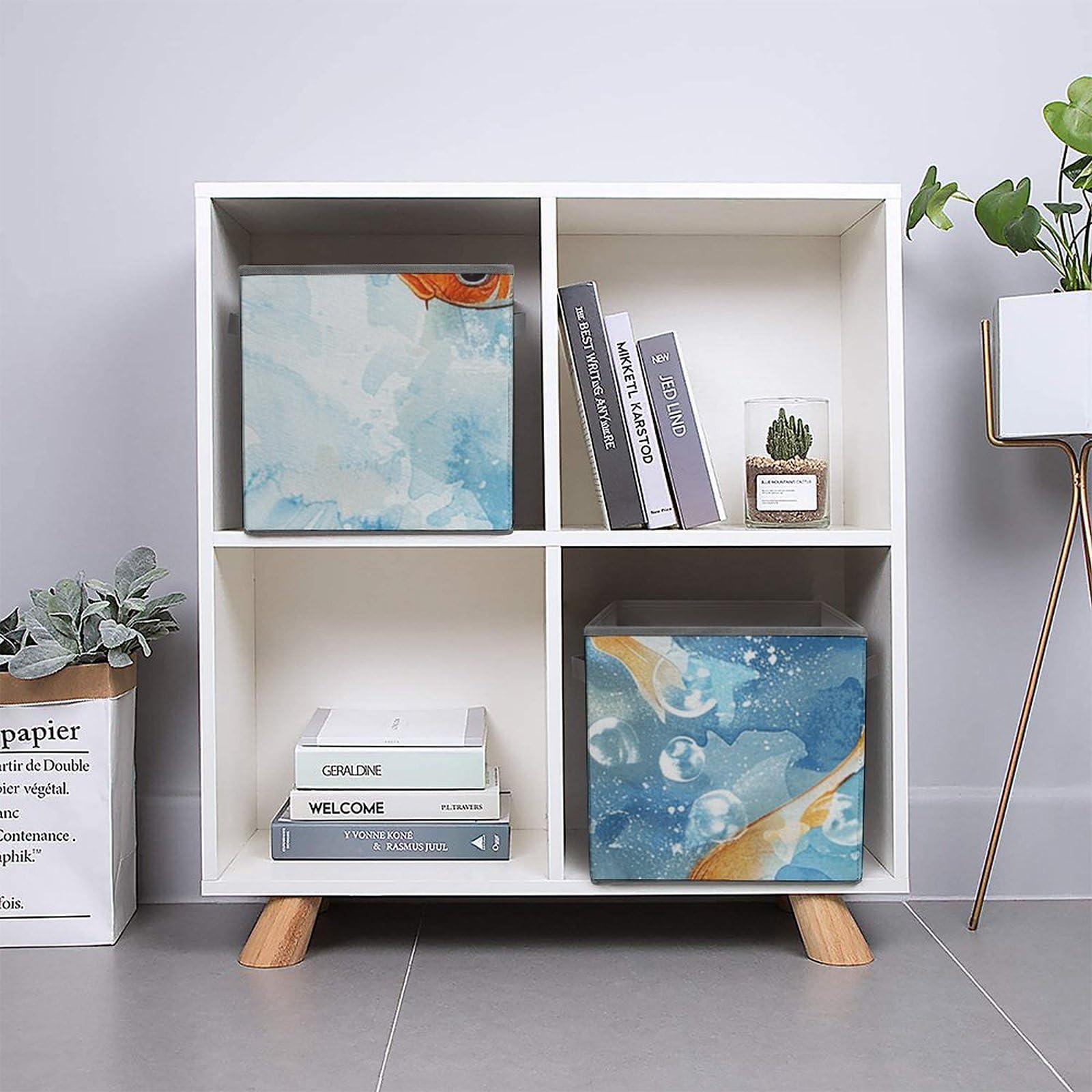 Large Collapsible Storage Bins with Handles - 10.6