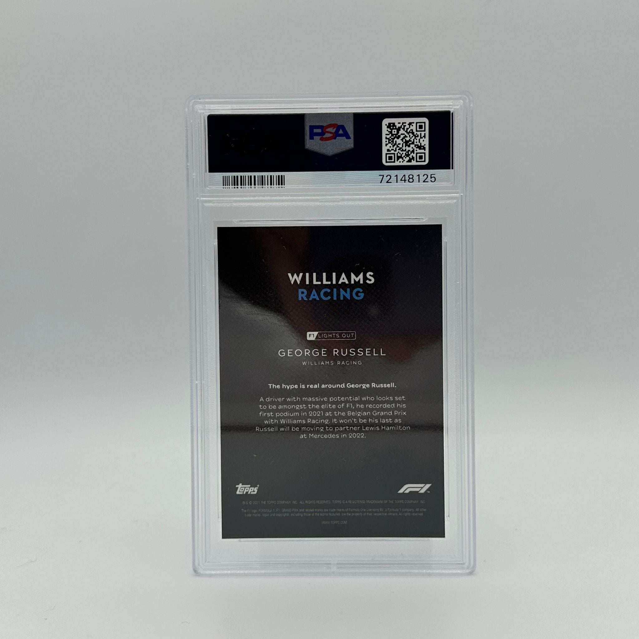 PSA 9 Graded 70/99 Russell George Drivers Blue Parallel Baseball Card - Perfect for Collectors, Sports Memorabilia Display & Investment