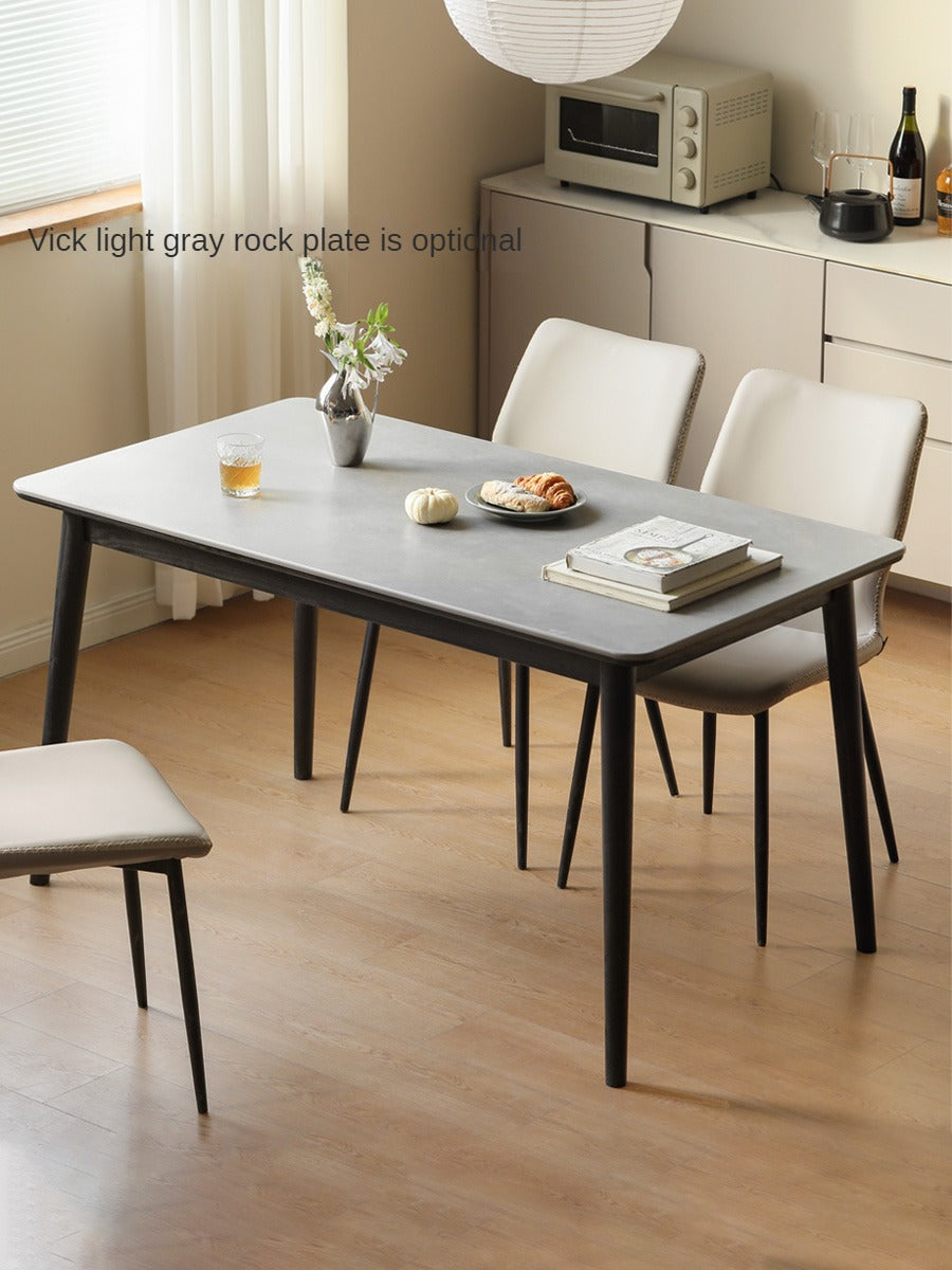 Solid Oak Wood Dining Table - Rustic Farmhouse Style for Kitchen, Dining Room & Outdoor Entertaining