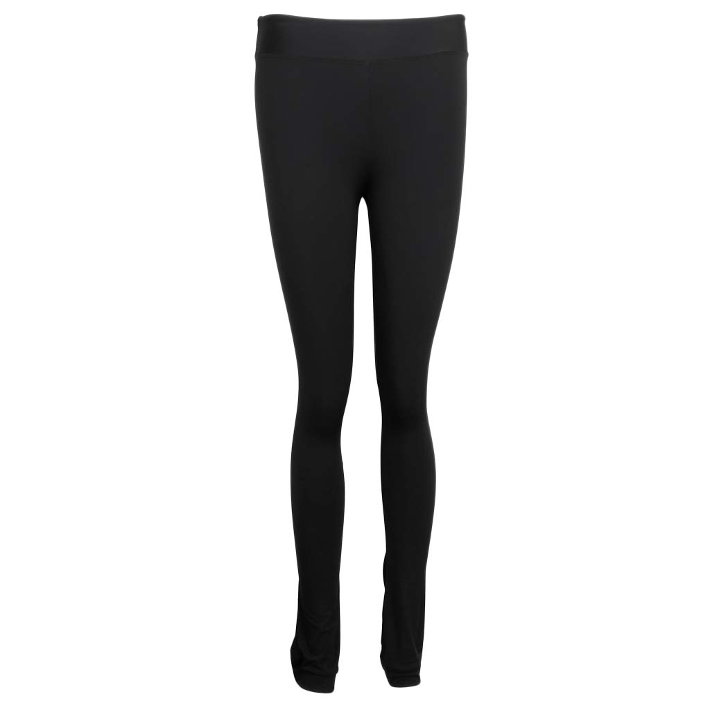 DYNWAVE Women's & Girls' Fleece-Lined Ice Skating Practice Pants - Warm Thermal Tights for Figure Skating, Black, Size L (9 Sizes Available) - Perfect for Winter Training & Ice Rink Sessions
