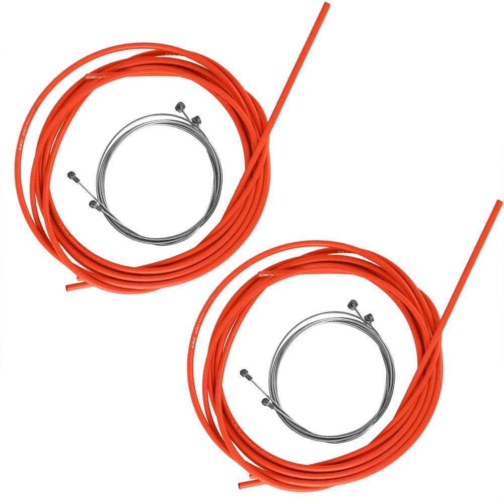 Keenso Universal Bike Brake Shifter Cable Housing Set - Compatible with Mountain & Road MTB Bikes - Durable Brake & Shift Derailleur Cable Replacement - Perfect for Gear Shifting and Braking Performance on Trails and Commutes
