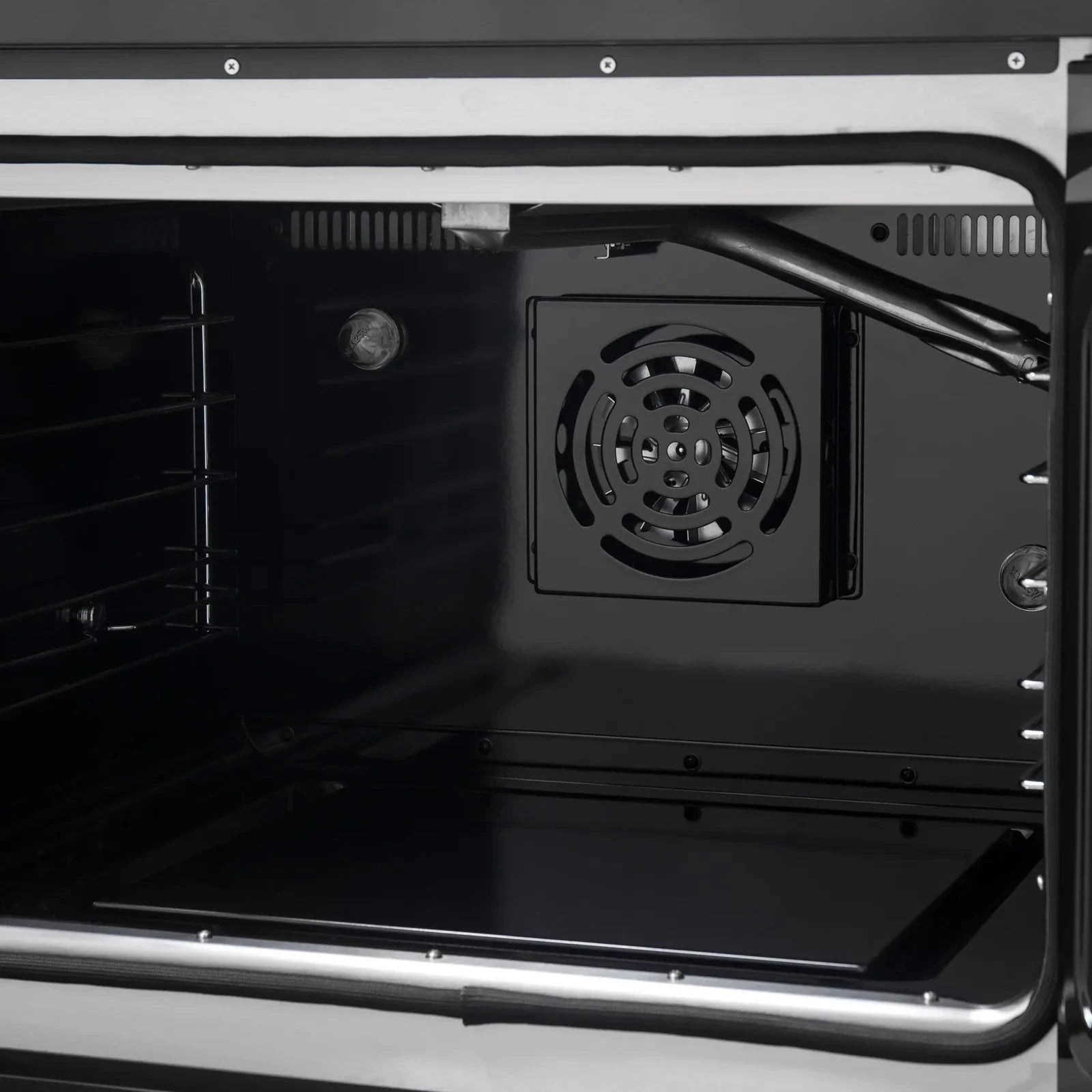 Forno Galiano 30-Inch Freestanding All-Gas Range with French Doors - Black Finish & Antique Brass Trim (Model FFSGS6444 30BLK) | Perfect for Modern Kitchens, Gourmet Cooking & Luxury Home Upgrades