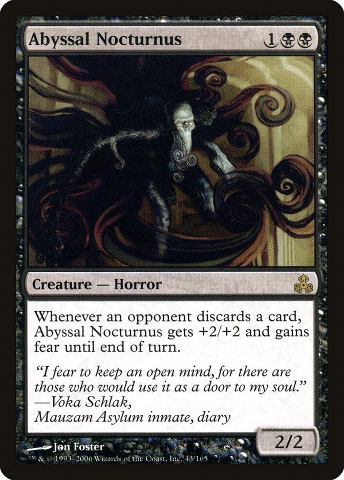 Abyssal Nocturnus MTG Card - Guildpact Edition | Rare Magic: The Gathering Trading Card Game for Collectors & Players | Perfect for Commander & Modern Deck Building