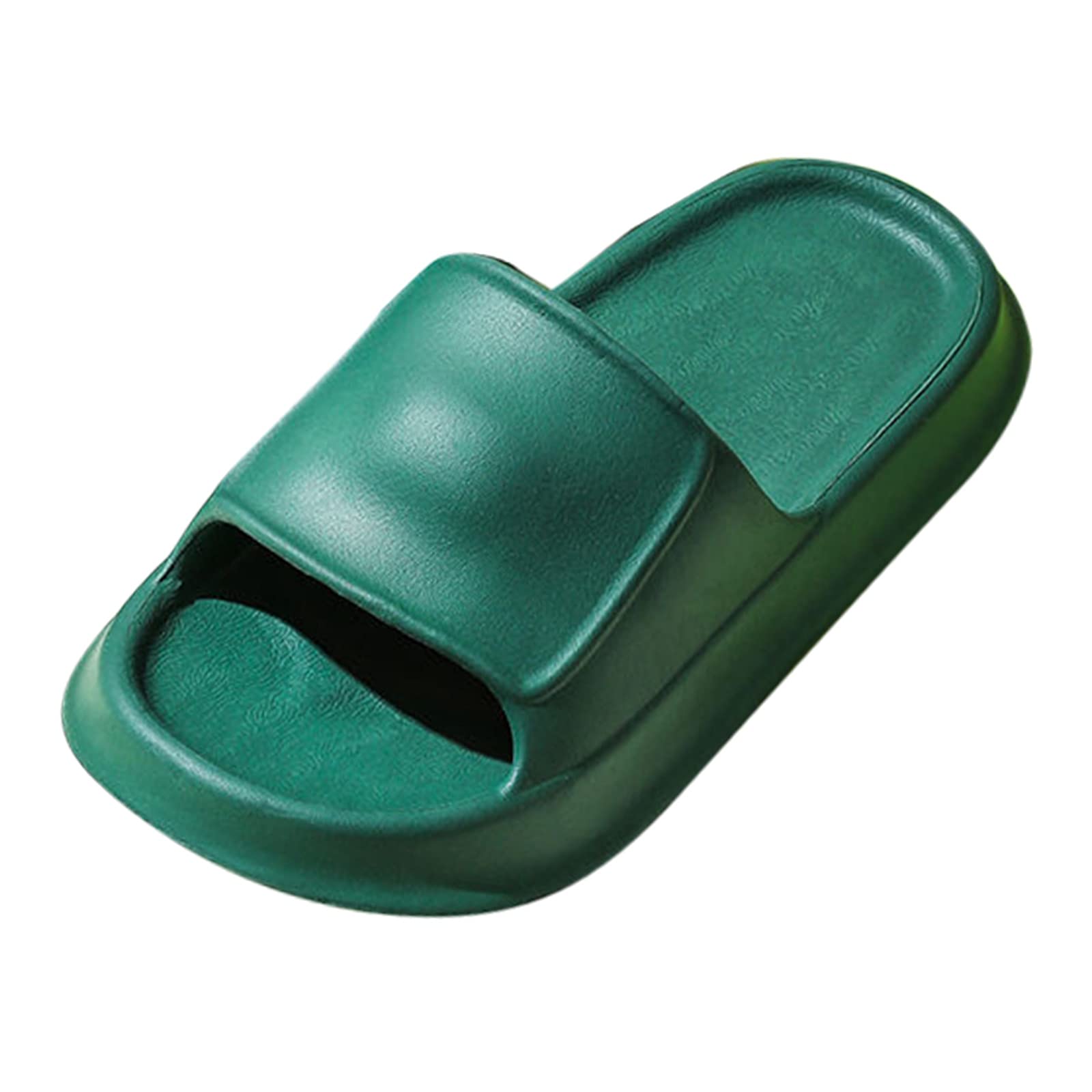 Comfortable Non-Slip EVA Open Toe House Slippers for Women & Men - Soft Platform Bathroom Slippers in Solid Colors - Perfect for Home, Spa, and Indoor Relaxation