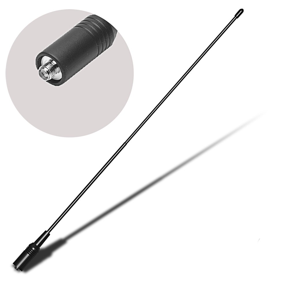 Dual Band VHF UHF 144/430MHz SMA-Female Ham Radio Antenna for Baofeng UV-5R, UV-82, Quansheng UVK5, Kenwood & Retevis Walkie Talkies - 1 Pack - Perfect for Outdoor Adventures, Emergency Communication & Hobbyist Use
