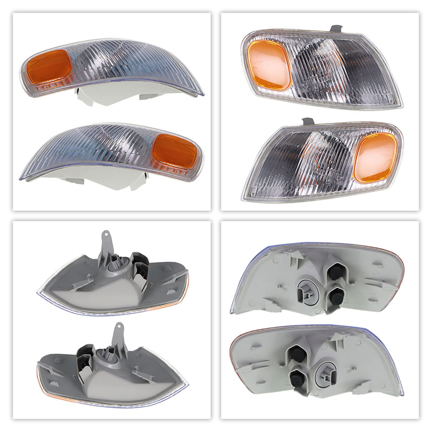 2-Pack Turn Signal Lights & Park Signal Corner Marker Lights Replacement for 1998-2000 Toyota Corolla (TO2520150, TO2521150) - Perfect for Night Driving & Enhanced Vehicle Safety