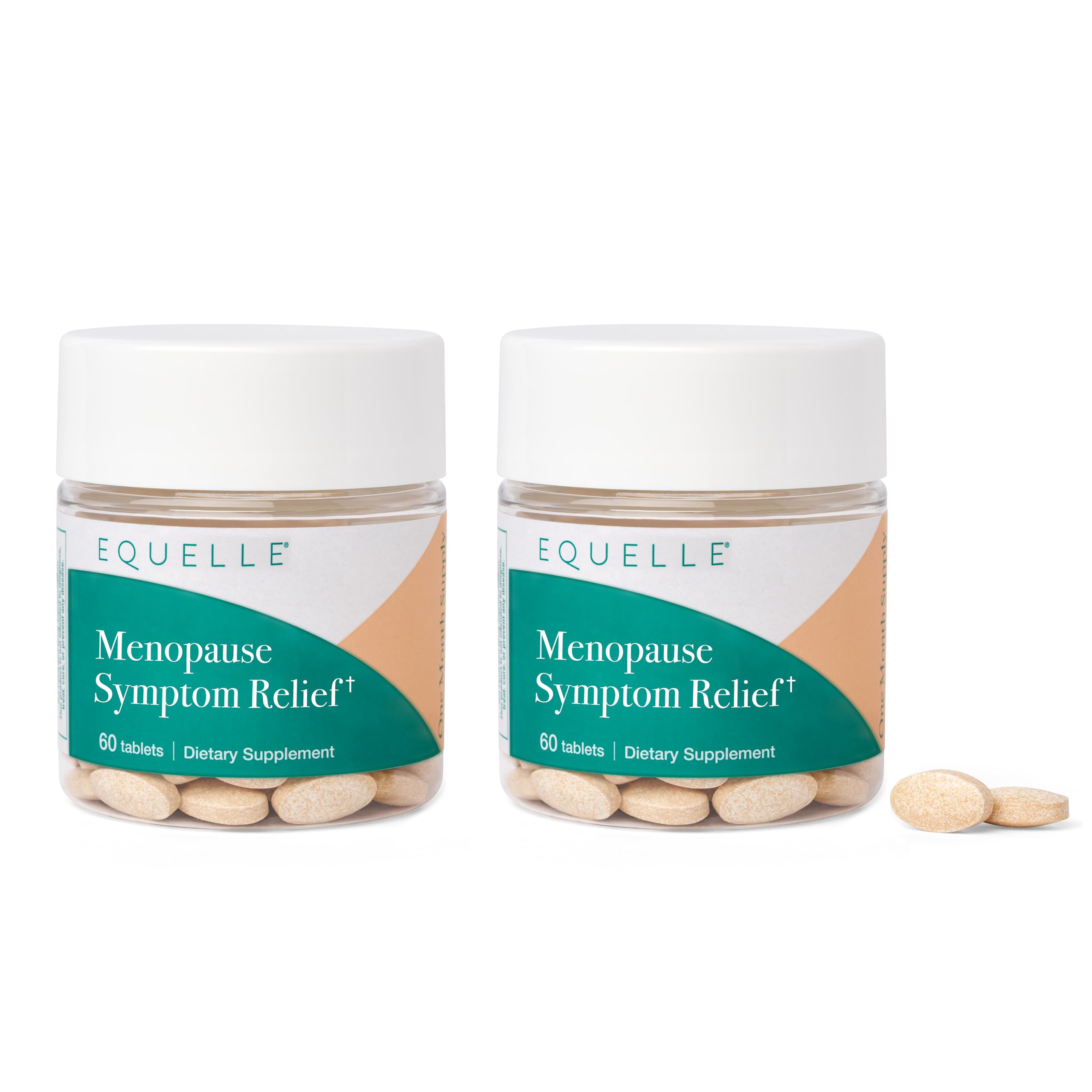 EQUELLE Menopause Supplement for Women - Hot Flash Relief, Better Sleep, Muscle Ache Support - Premium Dietary Supplement with Natural Ingredients - 60 Tablets (2 Pack) - Perfect for Nighttime Relief & Daily Comfort During Menopause Transition