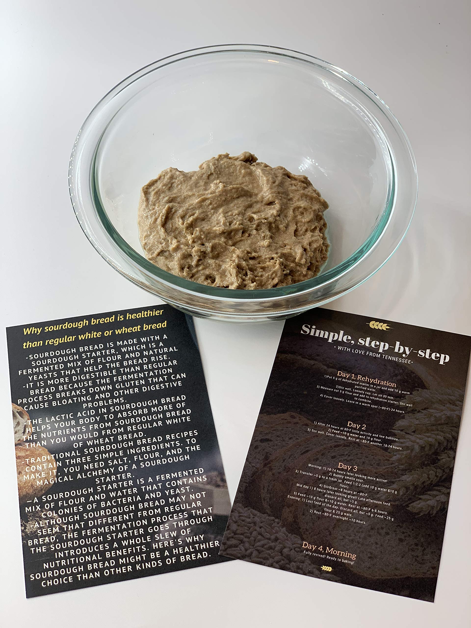 Organic Rye Sourdough Starter - Dehydrated Live Culture for Homemade Artisan Bread | Perfect for Baking Healthy Sourdough Loaves, Pancakes & Pizza Dough | Easy to Use & Long Shelf Life