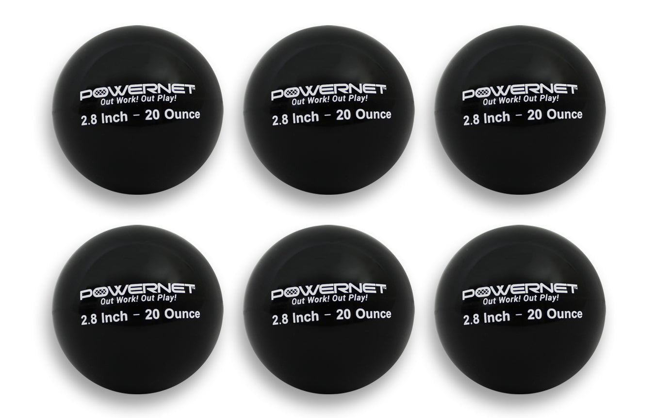 PowerNet Weighted Training Baseballs 2.8 oz - 6 Pack for Strength Training, Pitching Practice & Baseball Drills
