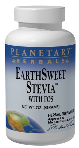EarthSweet Stevia with FOS Powder - 8 oz | Natural Sweetener for Baking, Coffee & Tea | Sugar-Free, Low-Calorie Alternative | Planetary Herbals