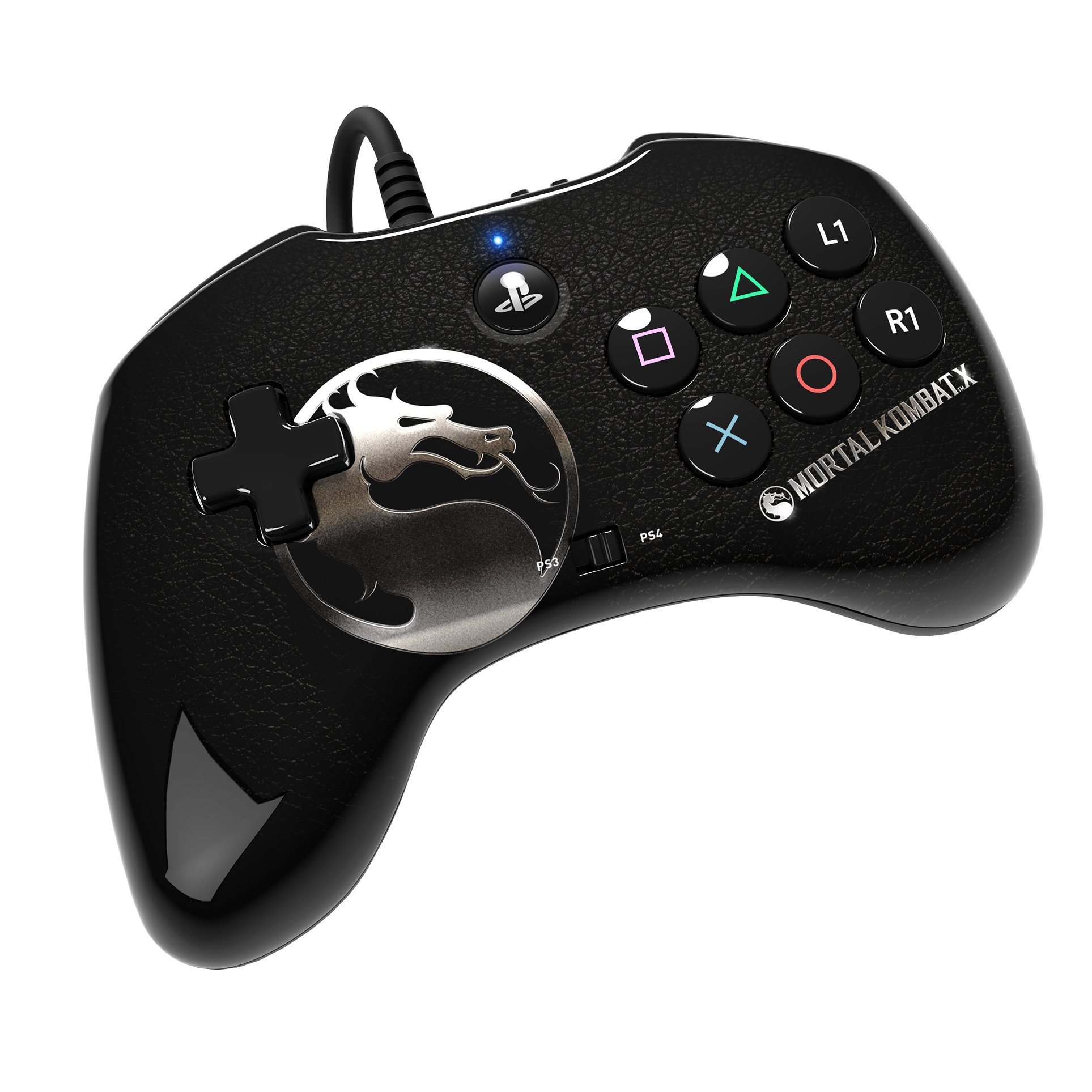 Mortal Kombat X Fight Pad Controller for PS4 & PS3 - Tournament Grade Gaming for Fighting Games & Arcade Style Play