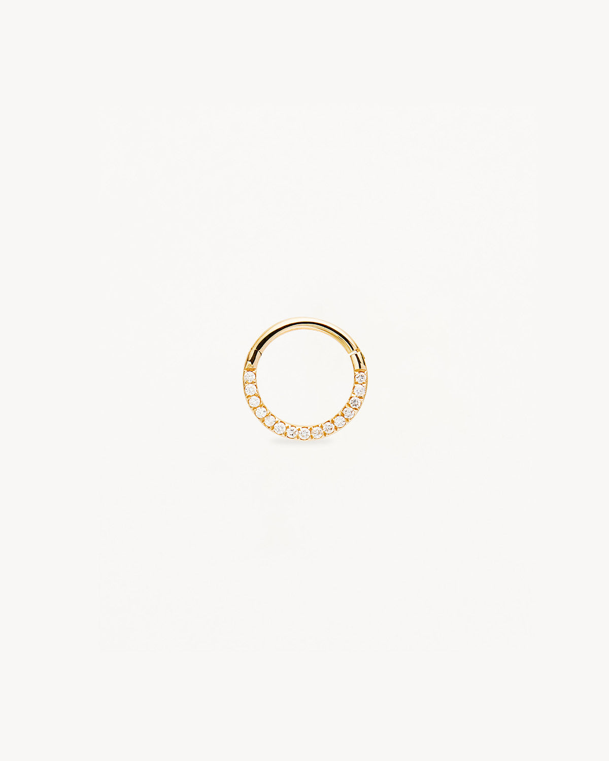 14K Solid Gold Diamond Radiant Daith Cartilage Earrings for Women - Dainty Cartilage Hoop Earrings for Tragus, Helix & Conch Piercings - Perfect for Everyday Wear & Special Occasions