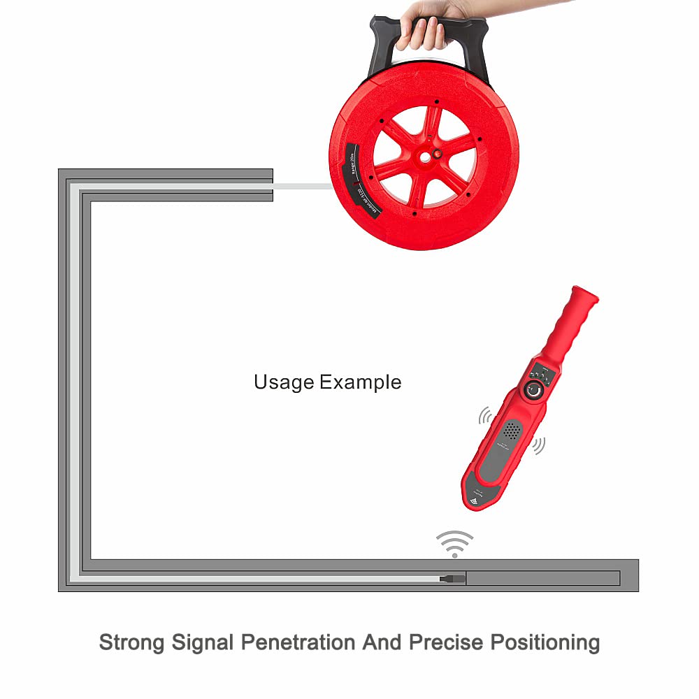 **Underground Pipe Blockage Detector & Water Pipe Locator - 40M Deep Wall Scanner for Metal & PVC Pipes - Professional Plumbing Diagnostic Tool for Clog Detection (Ideal for Home, Industrial & Plumbing Repairs)**