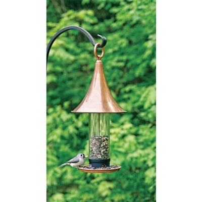 Premium Castella Copper Bird Feeder - Elegant Outdoor Garden Decor for Attracting Wild Birds - Perfect for Backyard, Patio, and Nature Lovers