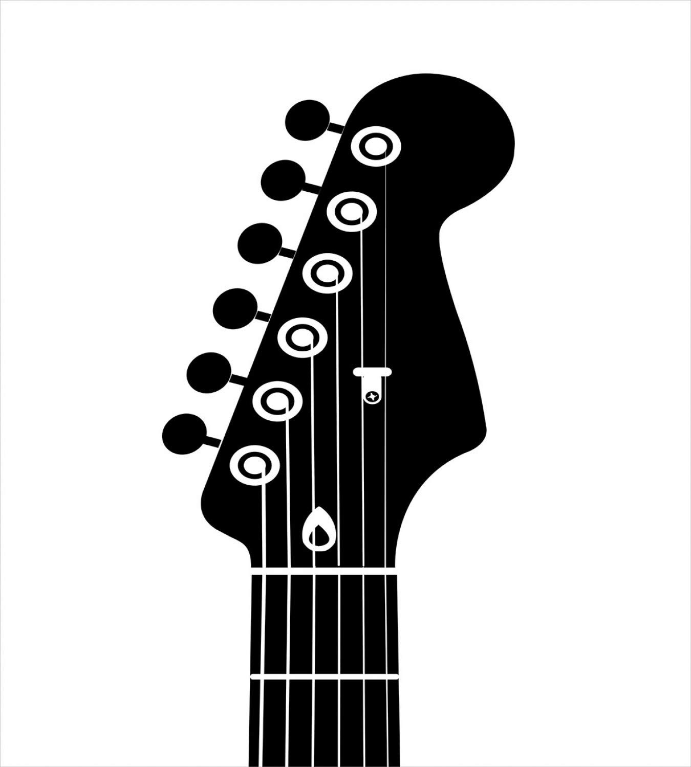 Ambesonne Guitar Duvet Cover Set - Monochrome Half Guitar Design with Strings, 3-Piece King Size Bedding (Duvet Cover + 2 Pillow Shams) in Charcoal Grey & White | Perfect for Music Lovers' Bedroom, Teen Room Decor & Guitar Enthusiast Gifts