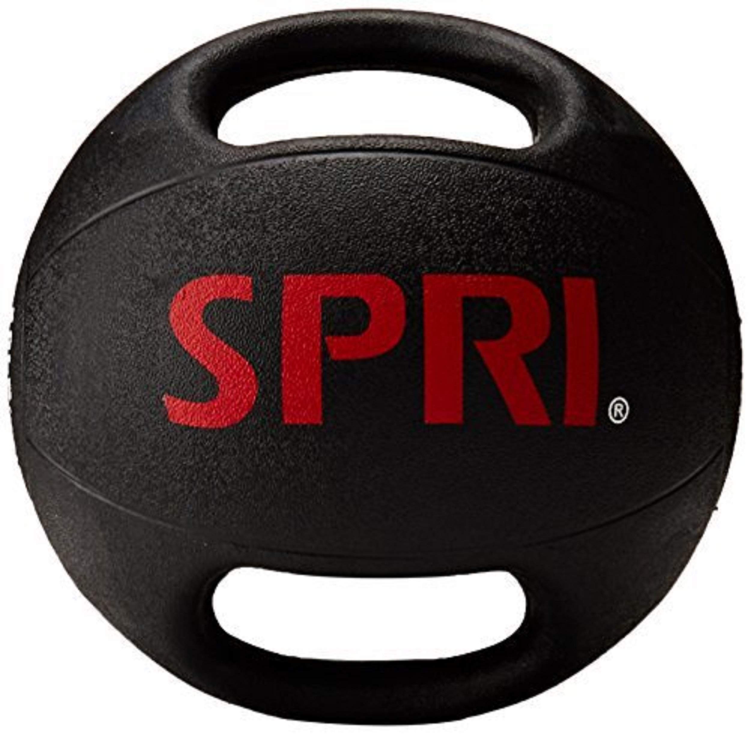 SPRI Weighted Medicine Ball with Handles - Heavy Duty Exercise Ball for Strength Training, CrossFit, Home Gym Workouts & Physical Therapy