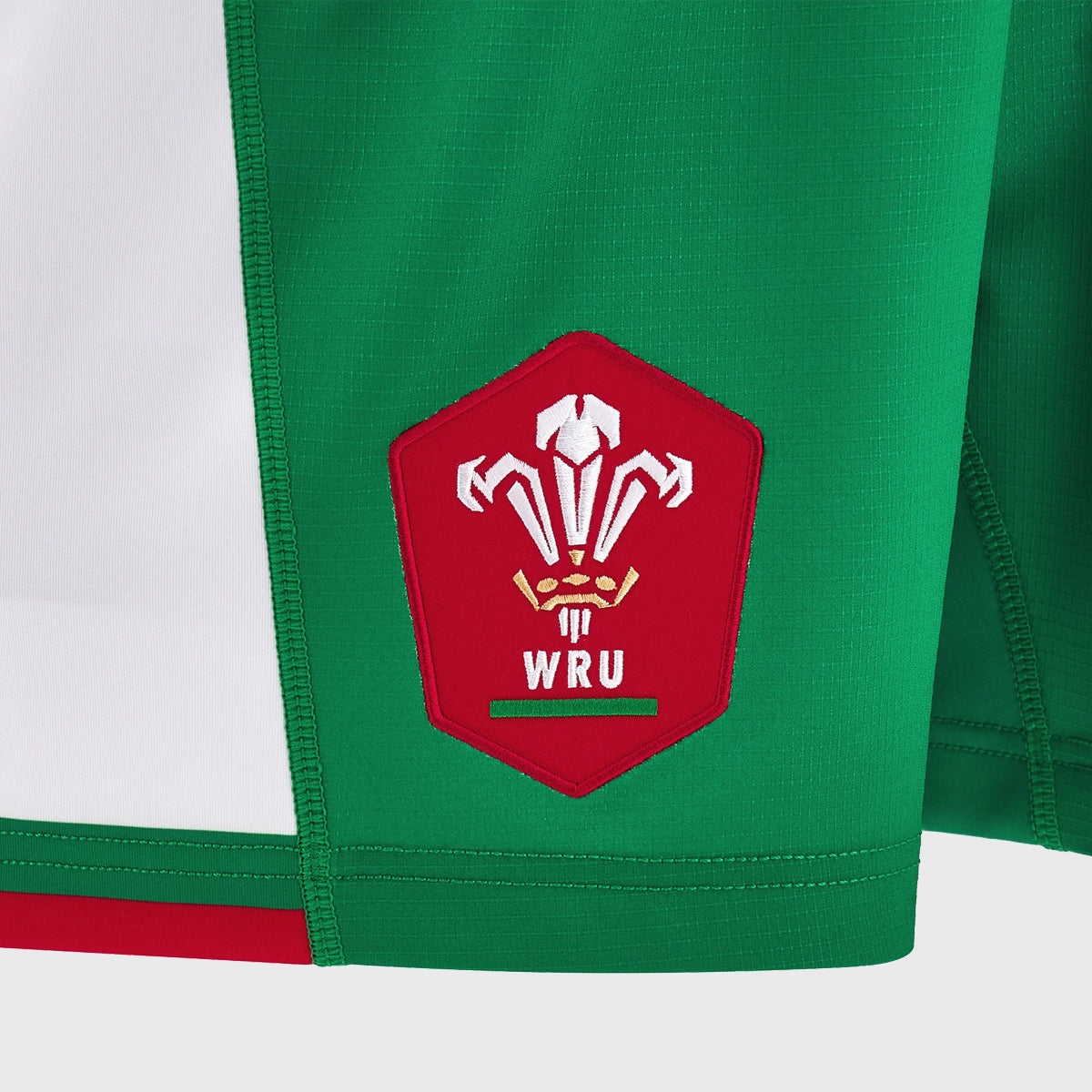 Macron Wales Men's Away Rugby Shorts 2024/25 - Breathable Performance Shorts for Rugby Training & Matches