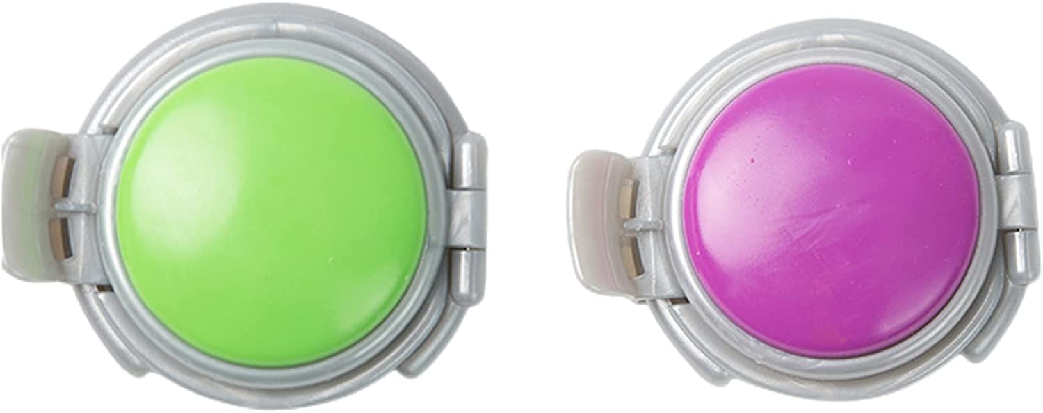 2 Pack Silicone Soda Can Lids - Reusable Beverage Can Covers for Pop, Beer & Drinks (Green + Purple, 2.75 x 2.16 Inch) - Perfect for Parties, Picnics & Outdoor Activities