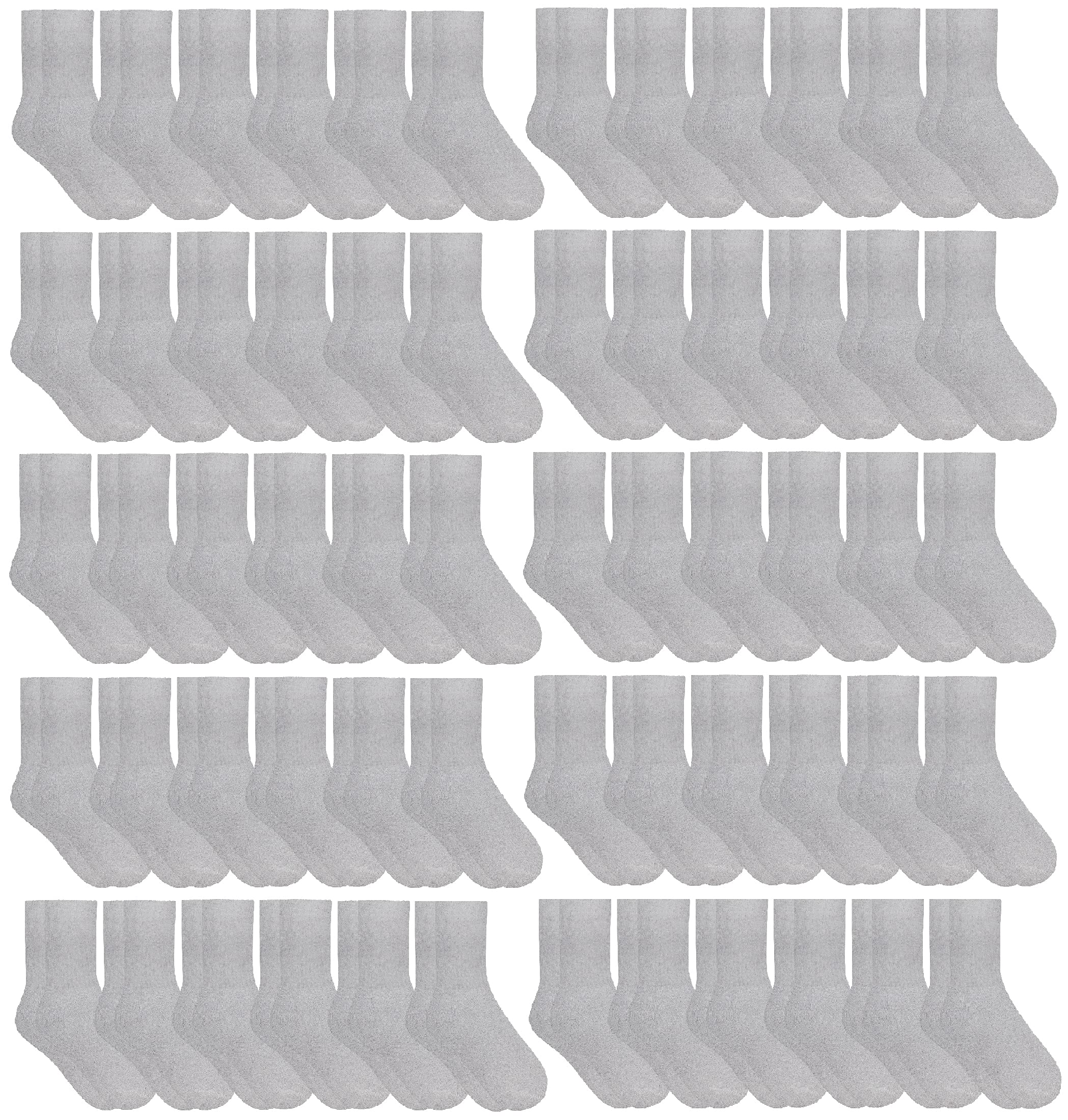 Wholesale Bulk Athletic Crew Socks for Kids & Children - Sports Socks Case Pack by SOCKS'NBULK - Perfect for School, Soccer, Basketball & Daily Wear