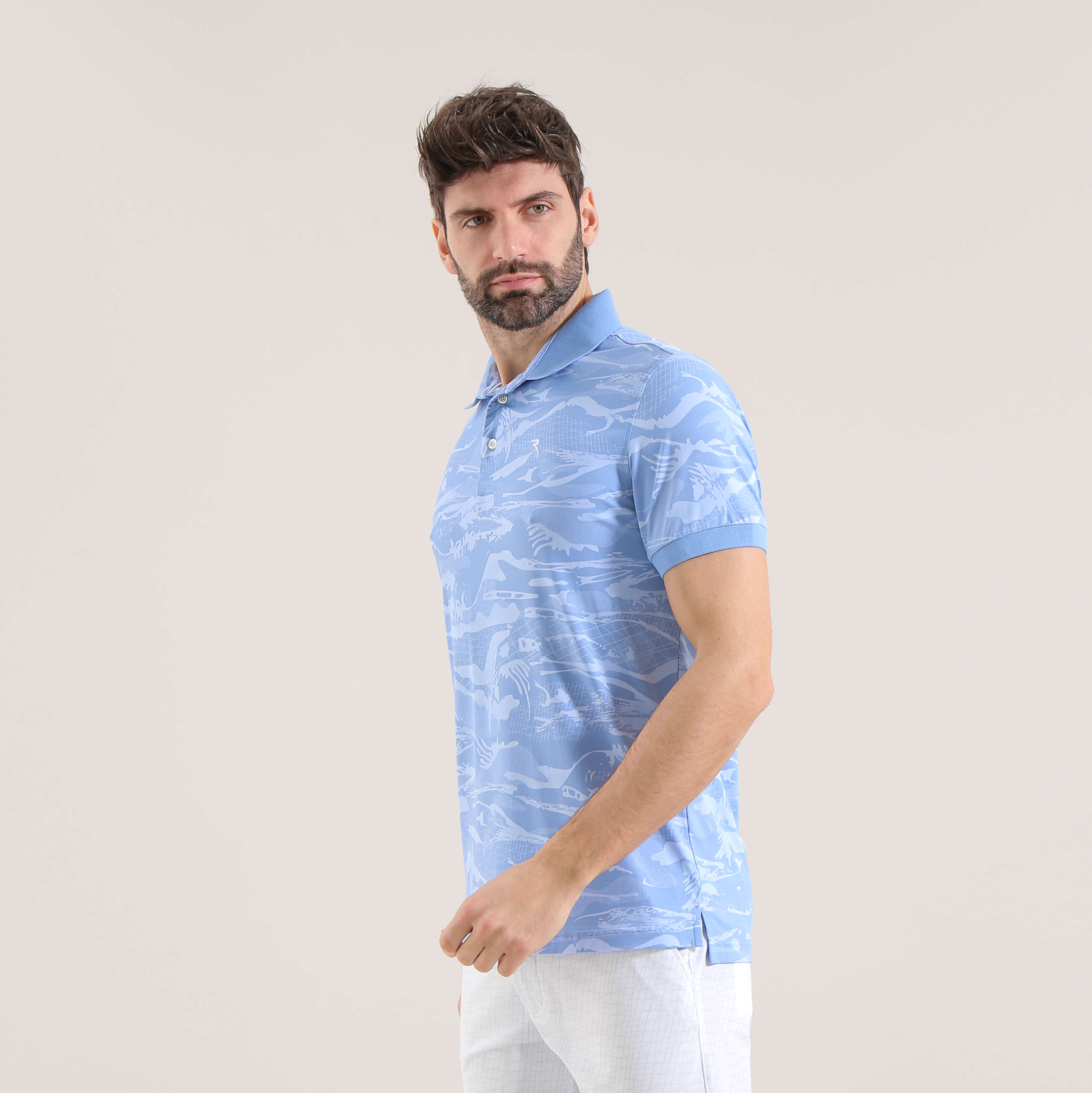 Eco-Friendly Sunblock® Printed Polo Shirt for Men & Women | UV Protection & Breathable Fabric | Perfect for Outdoor Activities, Golf & Casual Wear