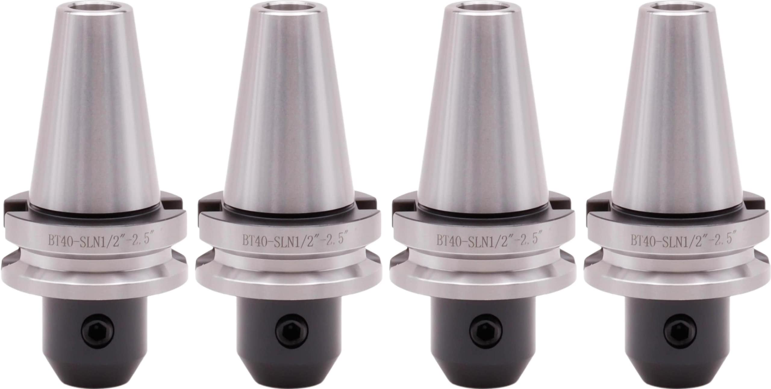 BT 40 Taper End Mill Holders 4-Piece Set for 1/2