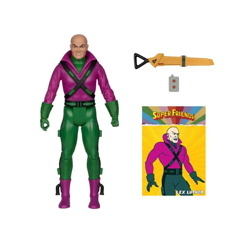 DC Super Friends Retro Lex Luthor Action Figure - Classic 8-Inch Collectible Toy for Display & Play - Perfect for DC Comics Fans, Collectors & Superhero Battles