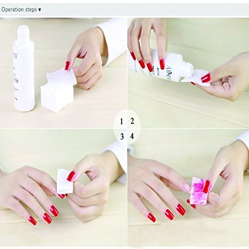 Lint-Free Nail Wipes for Gel Polish Removal - 325 Count Cotton Pads for Nail Art & Manicures | Perfect for Salon, Home Use & Professional Nail Technicians