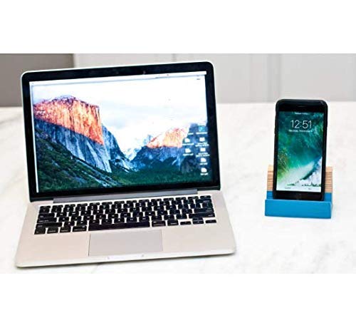 Reclaimed Wood iPhone Stand - Eco-Friendly Phone Holder for Desk, Table, Nightstand | Perfect for Home, Office, Video Calls & Hands-Free Viewing