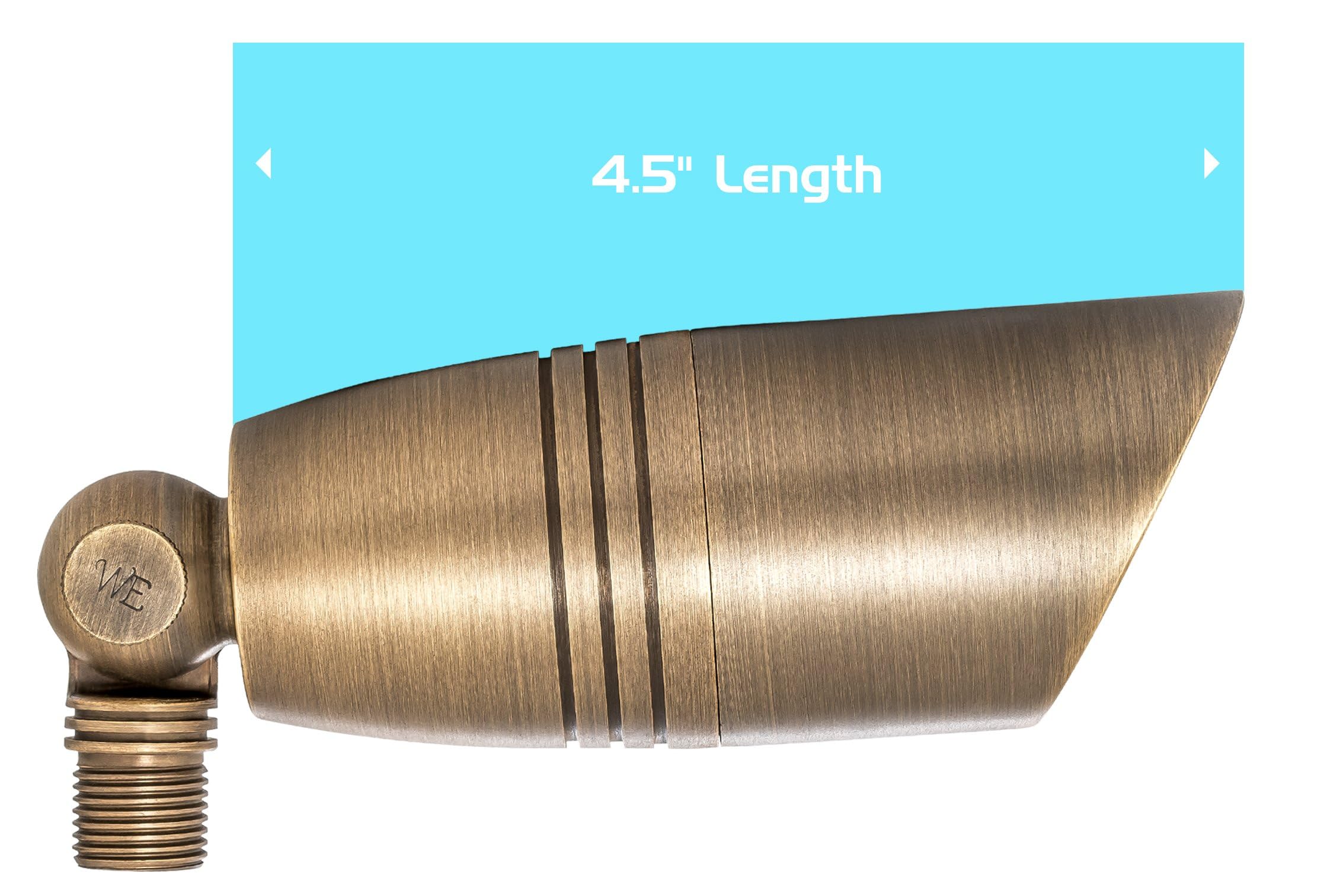 Westgate LED Low Voltage Landscape Lights - 5W Directional Spotlight with Antique Bronze Finish - Complete Kit for Outdoor Garden & Pathway Lighting