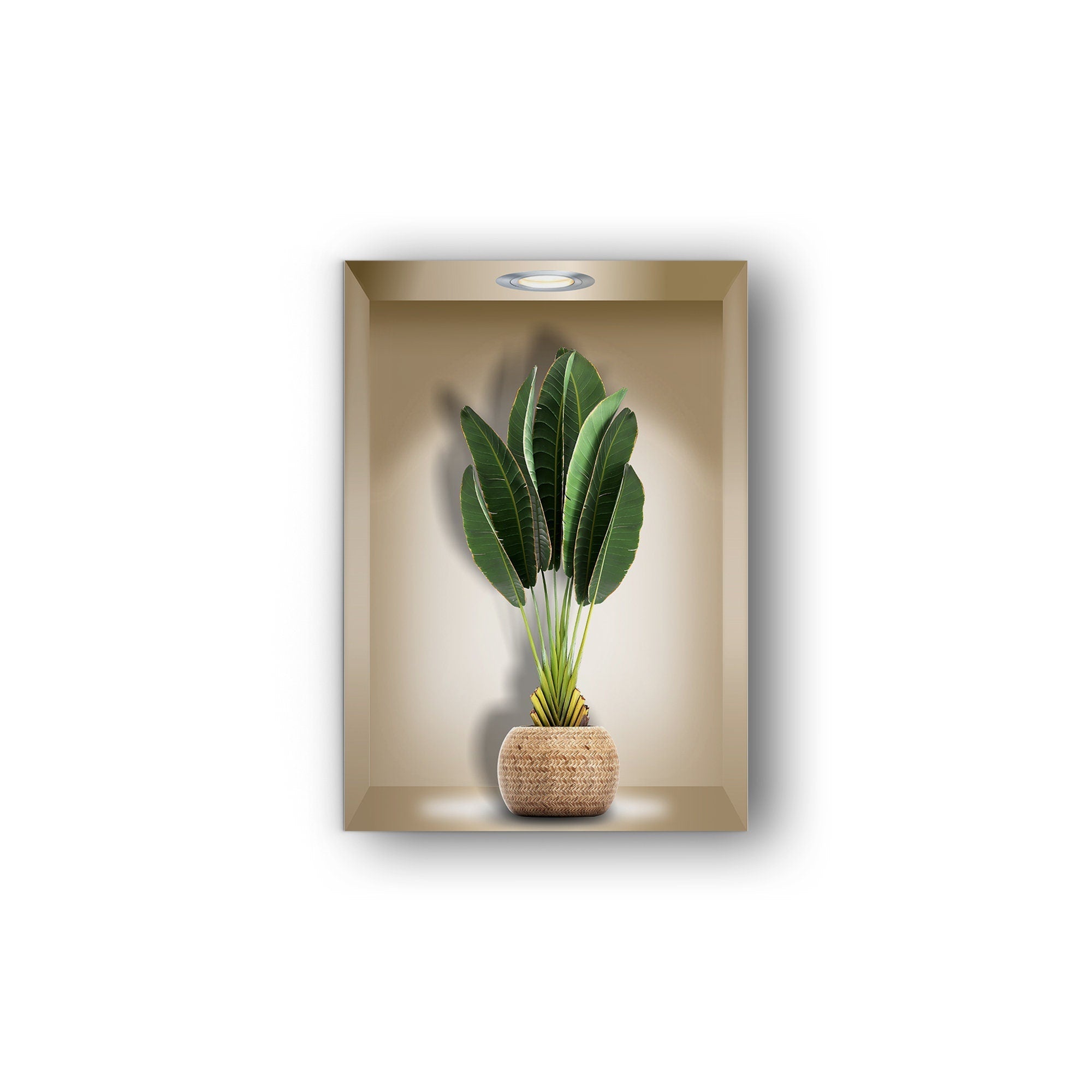 3D Botanical Herb Glass Wall Art - Handmade Floral Decor for Living Room, Kitchen, Bedroom - Perfect for Home & Office Decoration