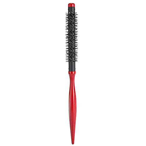 Wooden Hair Rollers Set with Pointed Tip Handle & Nylon Bristles - 5 Types of Styling Rollers for Curly Hair (12-Pack) | Perfect for Salon, Home Use & Travel Hairstyling