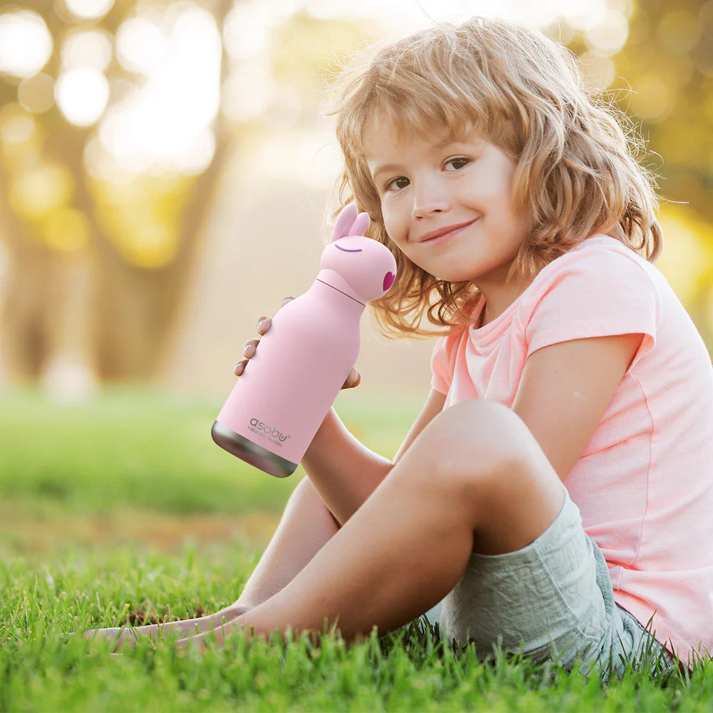 Bunny Bestie Bottle - Cute Bunny-Themed Water Bottle for Kids & Adults - Perfect for School, Gym, and Outdoor Activities