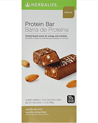 Herbalife Protein Bar - Vanilla Almond Flavor | High Protein Snack for Weight Loss & Muscle Building | Perfect for Gym, Workout & Healthy On-the-Go Nutrition