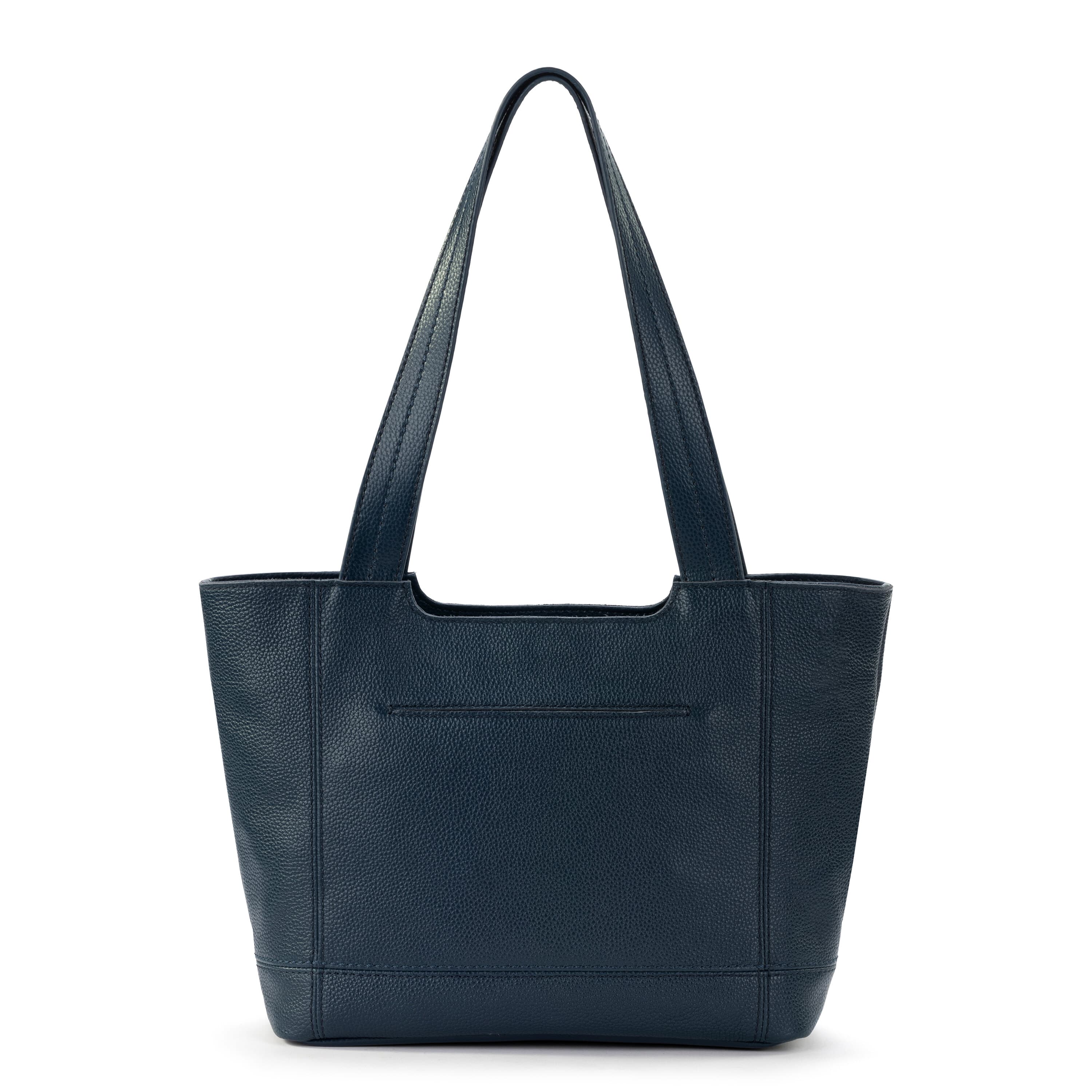 Premium De Young Leather Tote Bag in Indigo Blue - Stylish & Durable for Work, Travel & Everyday Use