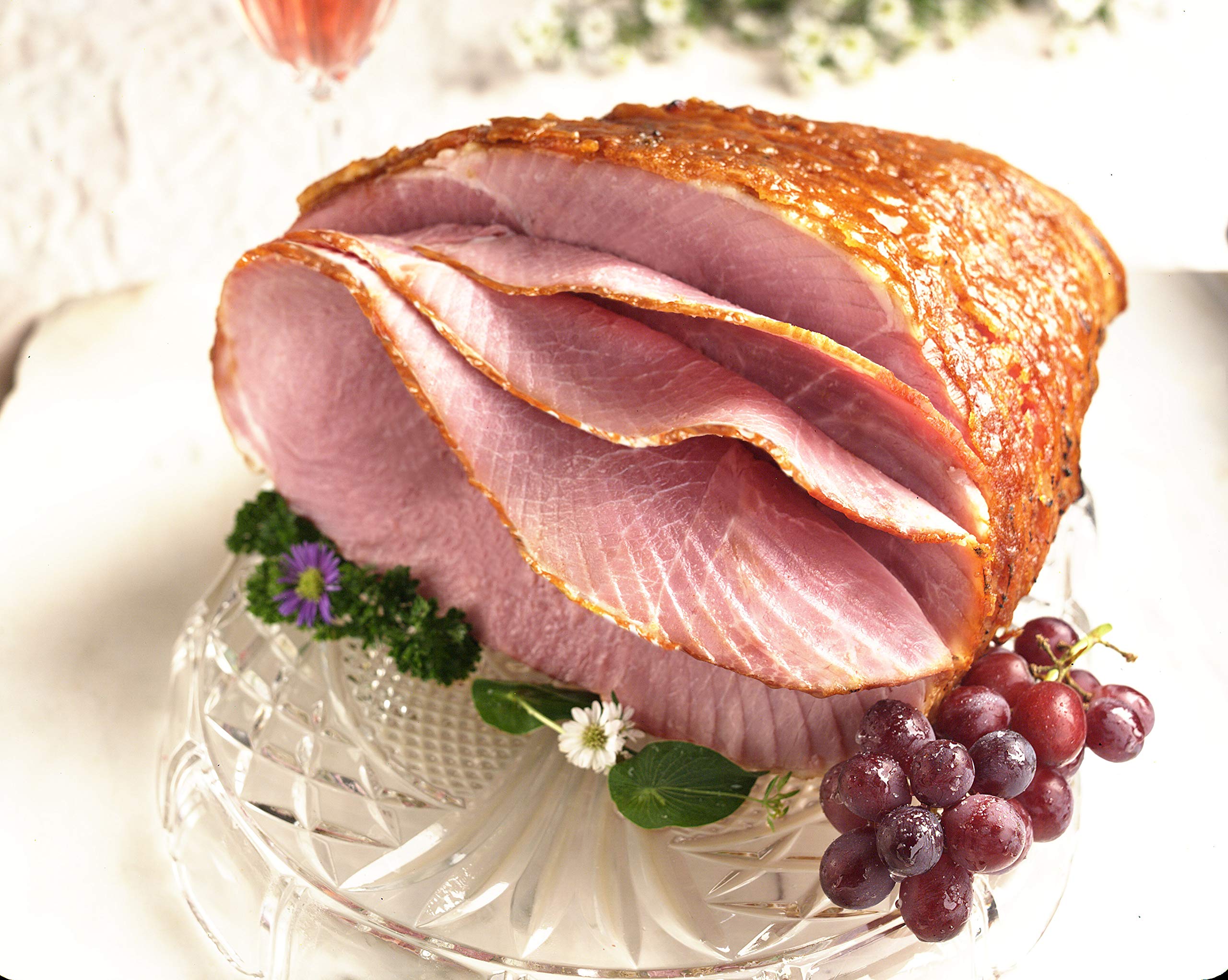 Holiday Honey Glazed Spiral Sliced Gourmet Ham - 7-8 lbs, Feeds 14-16 | Premium Easter Dinner Centerpiece | Perfect for Holiday Gatherings, Family Feasts & Special Occasions