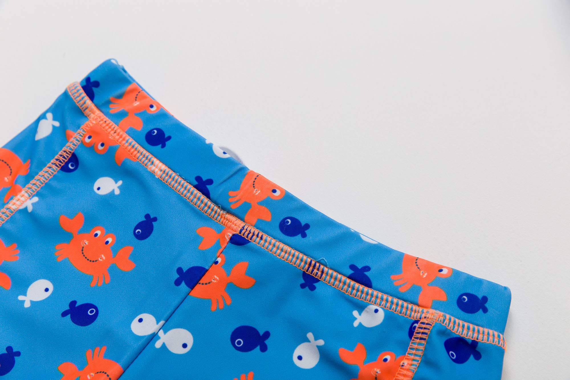 Baby & Toddler UPF 50+ Sun Protection Swim Trunks with Matching Sun Hat - Quick Dry Board Shorts for Beach, Pool & Summer Outdoor Activities