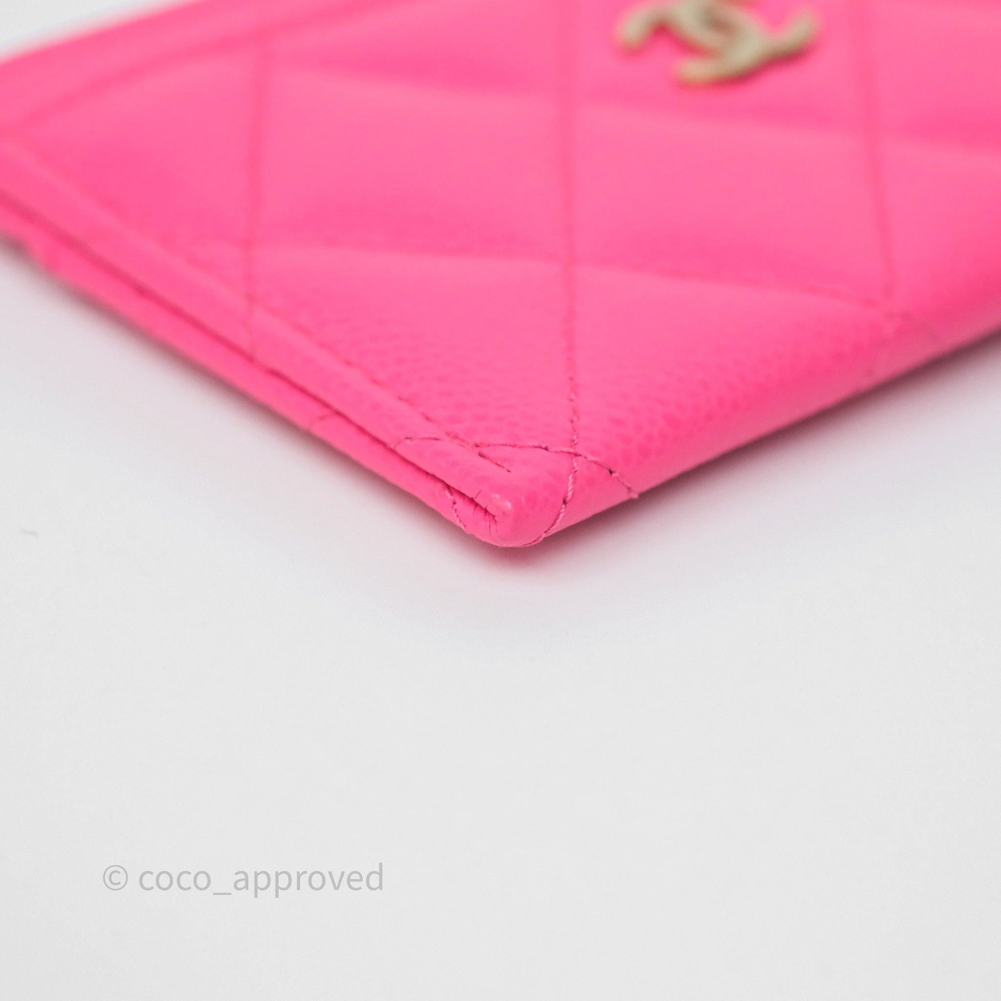 Chanel Classic Flap Card Holder in Pink Caviar Leather with Gold Hardware - Luxury Compact Wallet for Everyday Use & Gift Giving