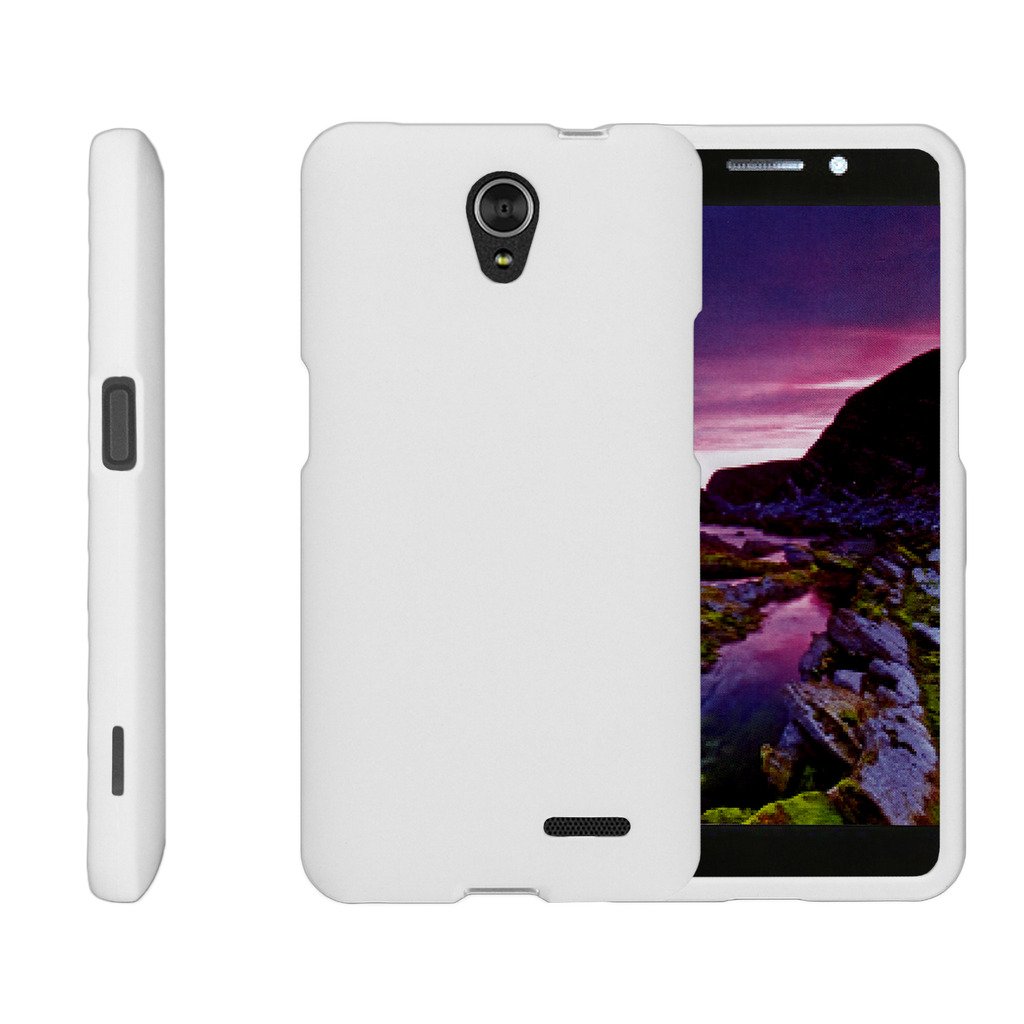 TurtleArmor Slim Hard Snap-On Case Compatible with ZTE Sonata 3, Maven 2 & Chapel - White | Protective Phone Cover | Perfect for Daily Use, Work & Travel