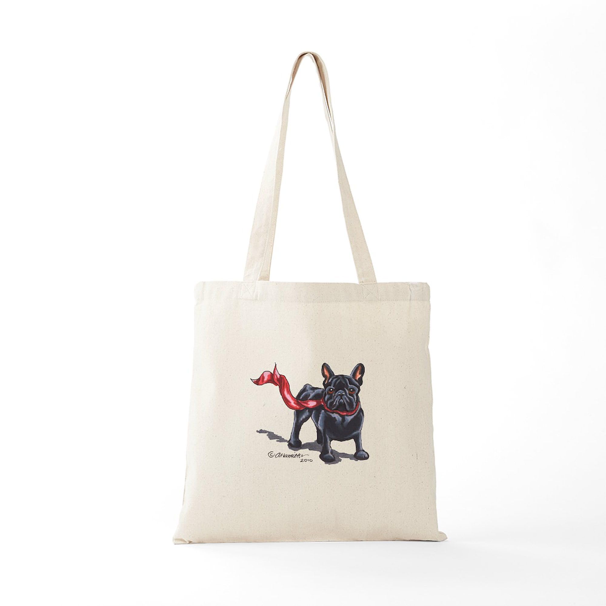 French Bulldog Lover Tote Bag - Eco-Friendly Natural Canvas Reusable Shopping Bag for Groceries, Beach & Daily Use | Cute Dog Gift Idea