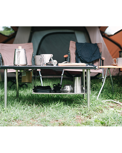 Shallow IGT Hanging Shelf - Lightweight Aluminum Storage Solution for Camping, Outdoor Kitchen & BBQ Accessories | Perfect for Picnics, Tailgating & Backpacking Trips