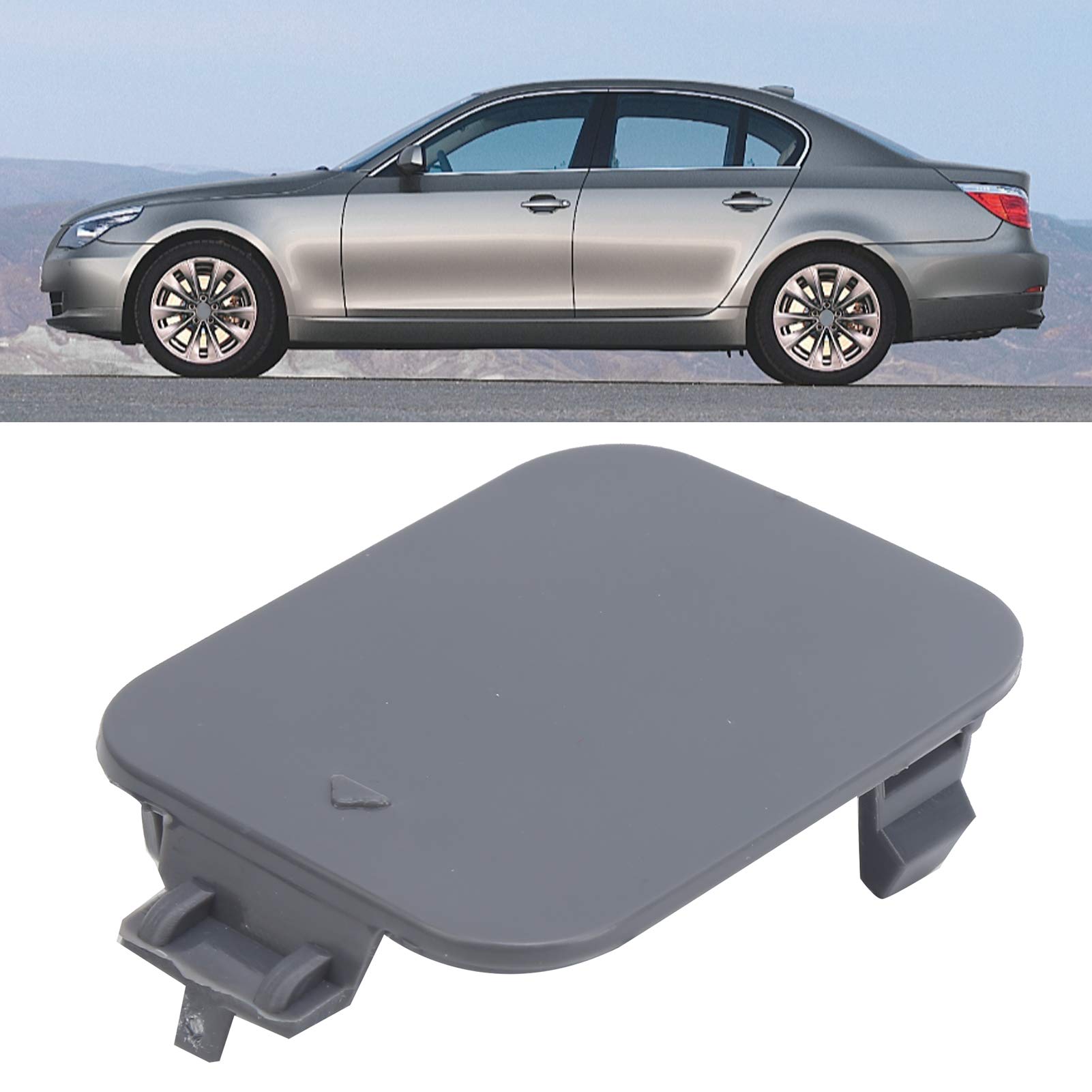 Keenso Front Bumper Tow Hook Eye Cover Hole 51117184708 Compatible with BMW 5-Series E60 E61 - Perfect for Car Repair, Customization & Off-Road Protection