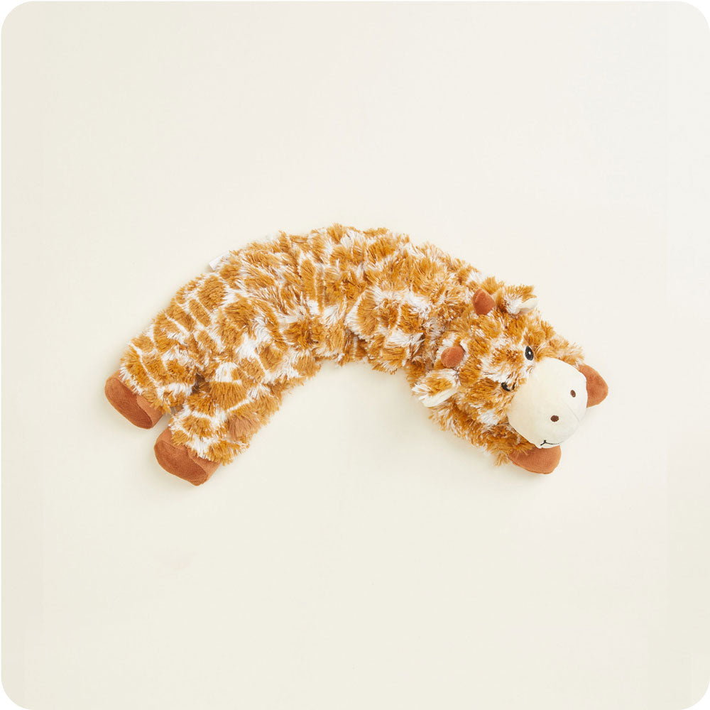 Cozy Giraffe Print Warmies Wrap - Soft & Plush Microwaveable Heating Pad for Kids & Adults - Perfect for Relaxation, Stress Relief & Cold Weather Comfort