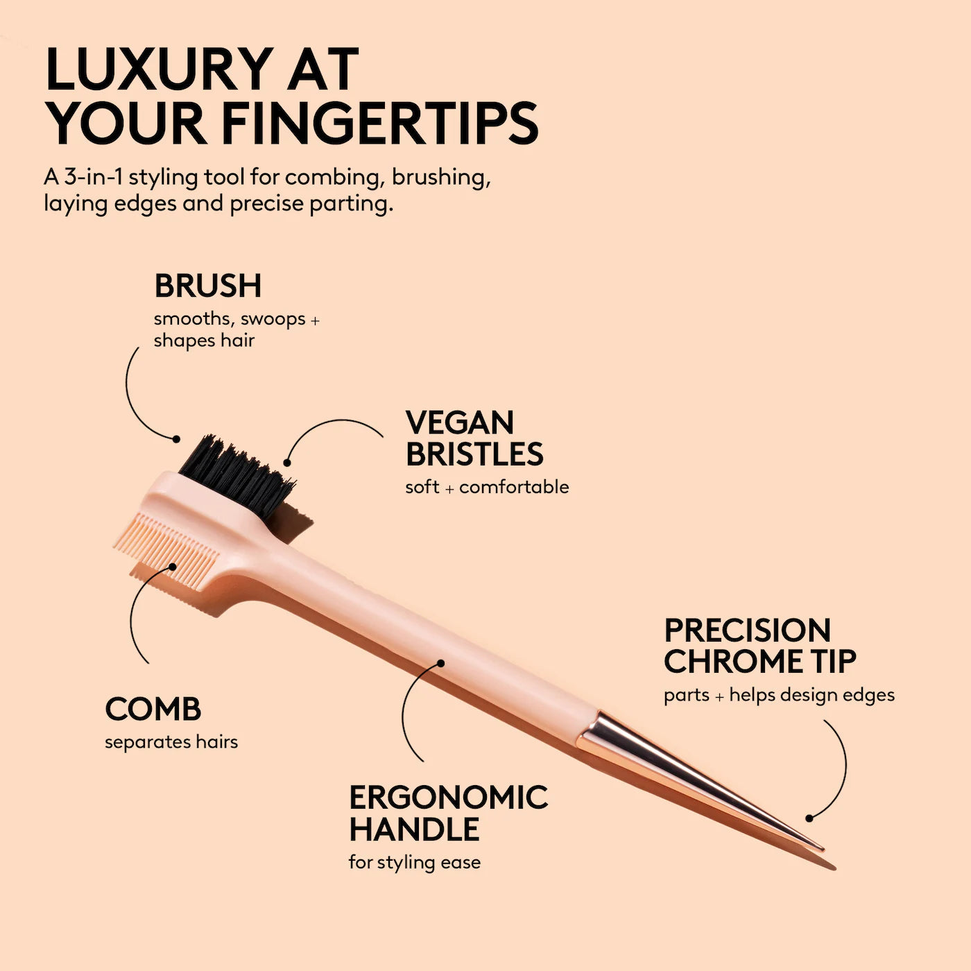 Fenty Beauty by Rihanna The Sidestick - 3-in-1 Edge Styling Tool for Hair & Makeup | Perfect for Styling, Contouring & Touch-Ups | New in Box | Great for Travel & On-the-Go Beauty