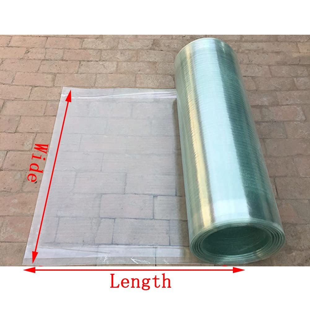 Durable Polycarbonate Greenhouse Panels & Fiberglass Roofing Sheets - 0.8mm Clear Daylighting Panels for Shed Cover, Canopy (47.2