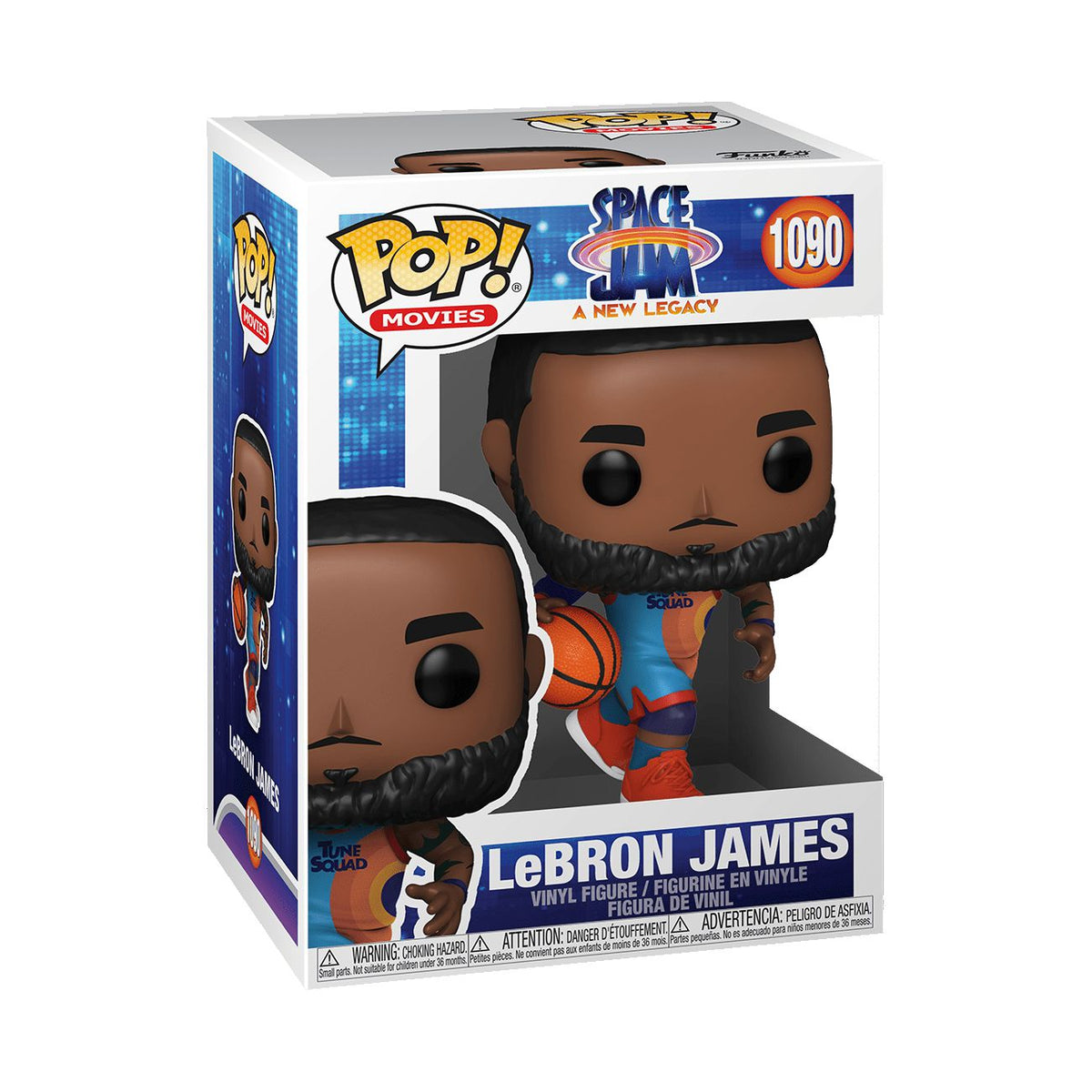 Lebron James Space Jam 2: A New Legacy Funko Pop #1090 - Collectible Basketball Movie Figure for Fans & Decor