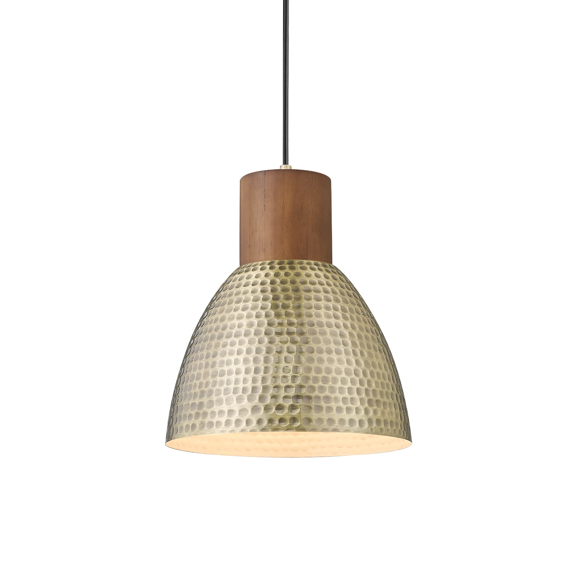 ELYONA Vintage Hammered Pendant Light Fixture - 7