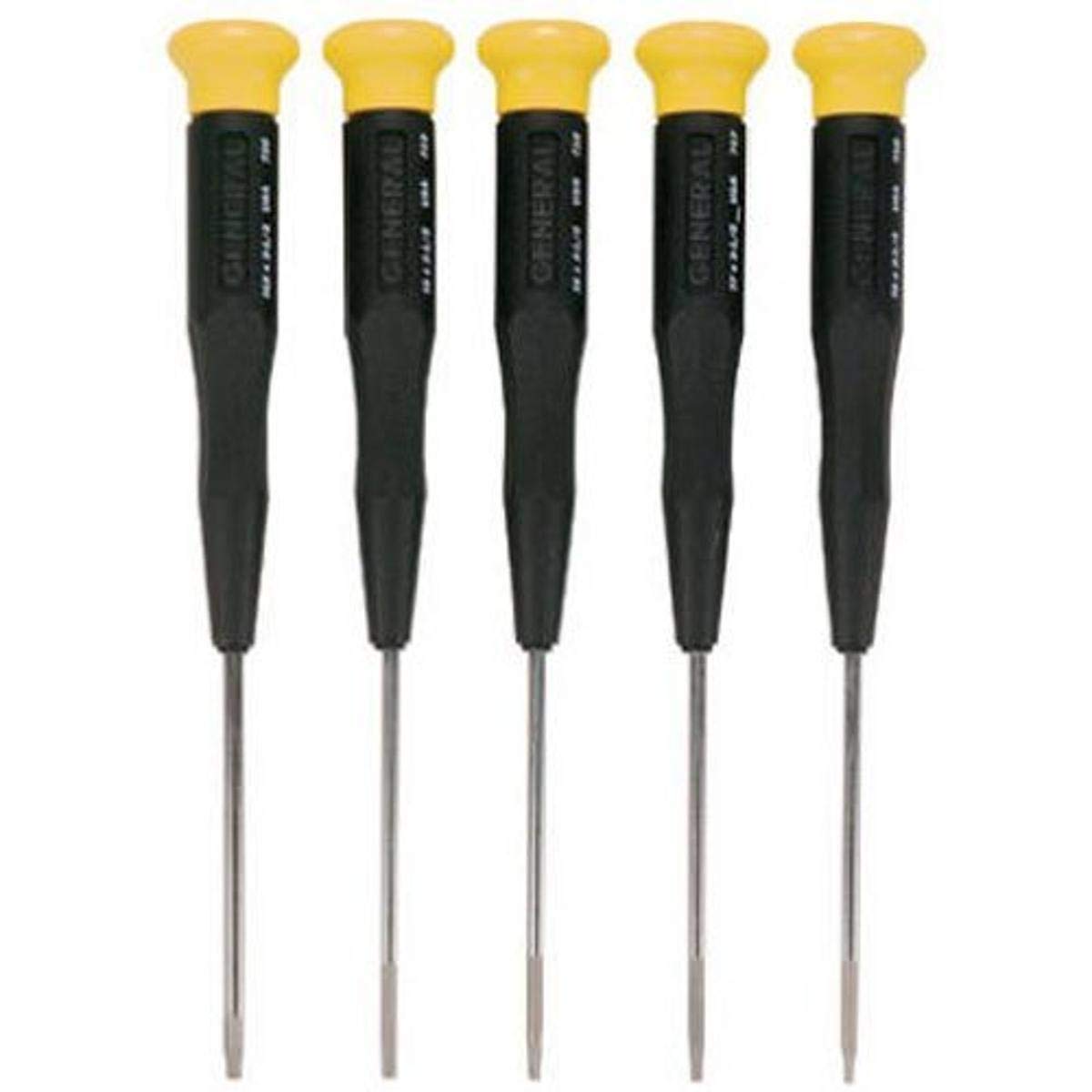 Precision Torx Screwdriver Set 5-Piece - Professional T5 to T20 Screwdrivers for Electronics, Phones & Laptops - General Tools 711 Ultratech Screwdriver Kit for DIY Repairs & Tech Maintenance