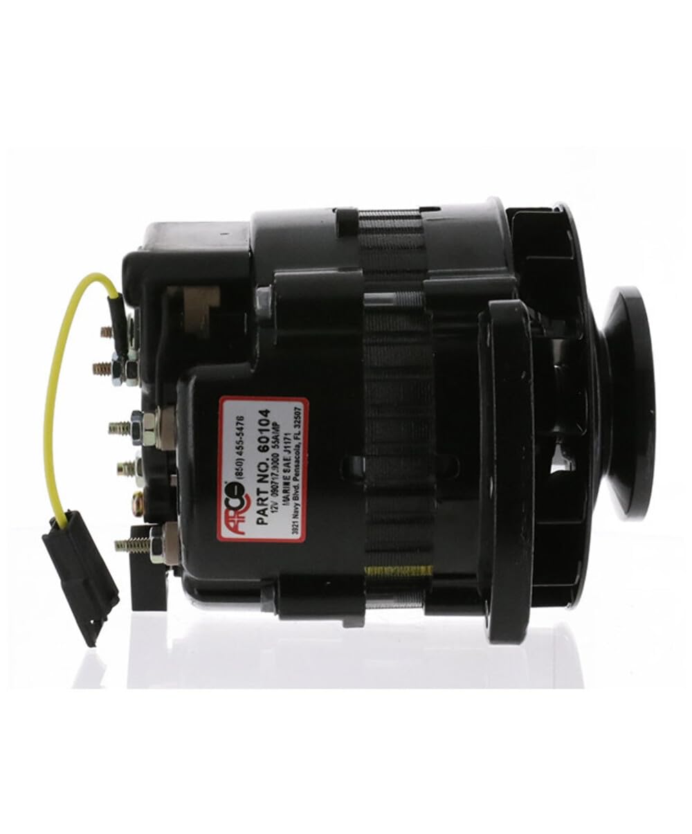 12V 55A Motorola Alternator - Internal Regulator for Car & Truck