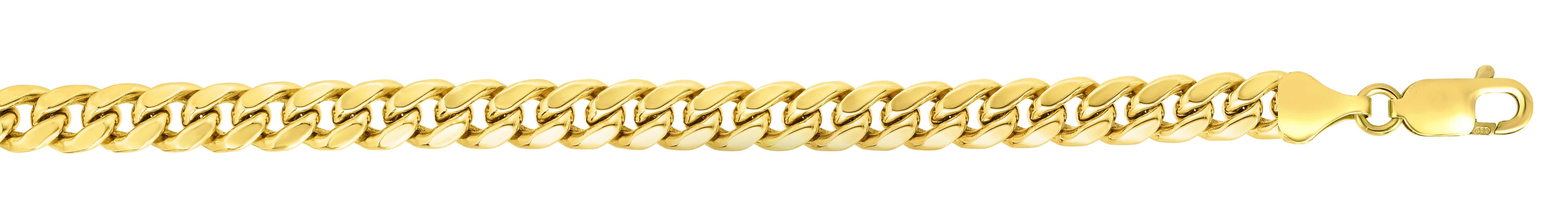 14K Gold 2.6mm Miami Cuban Chain Necklace for Men - Solid Gold Cuban Link Chain - Durable Luxury Jewelry Gift for Him - Perfect for Parties, Weddings & Everyday Wear